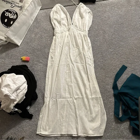 NWT Kona Sol White Maxi Dress - Picture 1 of 9